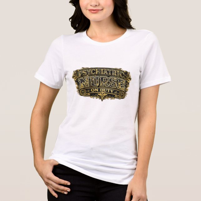 Psykiatrisk Sjuksköterska T-Shirt (Framsida)