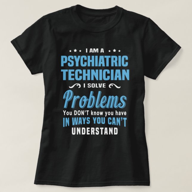 Psykiatrisk tekniker t shirt (Design framsida)