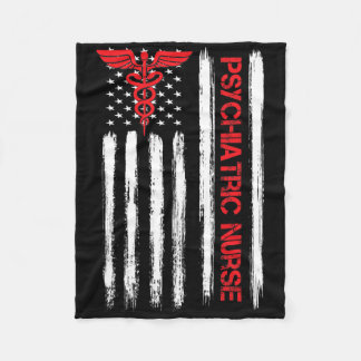 Psykiatriska sjuksköterskor, amerikansk Flagga, Rn Fleecefilt