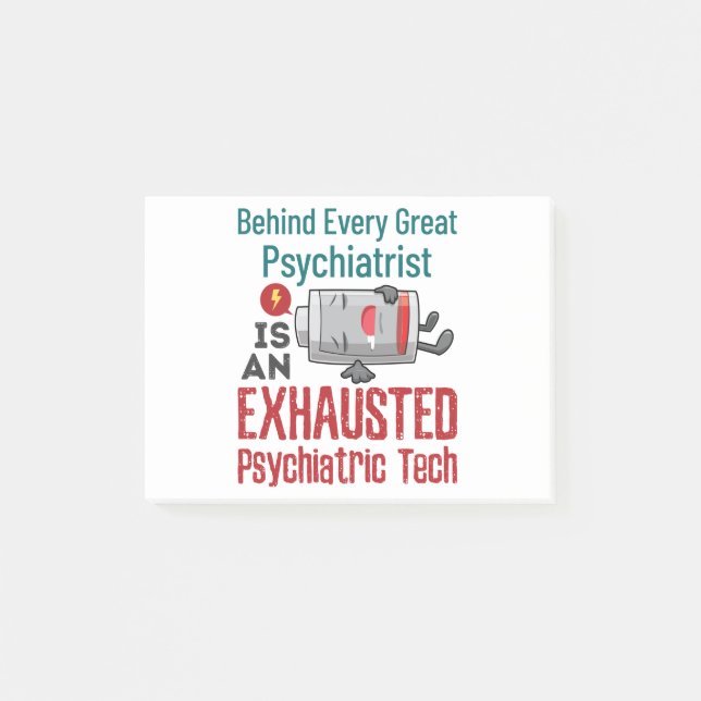 Psykiatriska tekniska tekniker för psykisk hälsa post-it block (Framsida)