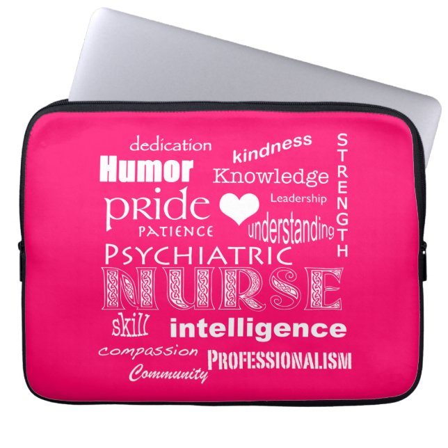 Psykiatriskt Pride/Attribut-Rosa Candy Laptop Sleeve (Framsidan)