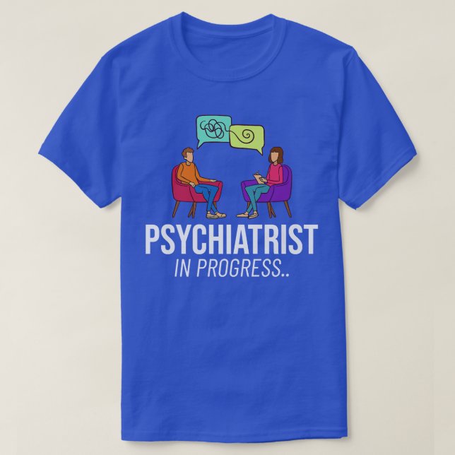 Psykiatrist Doktor Psychiatry Mental Health Nurse T Shirt (Design framsida)