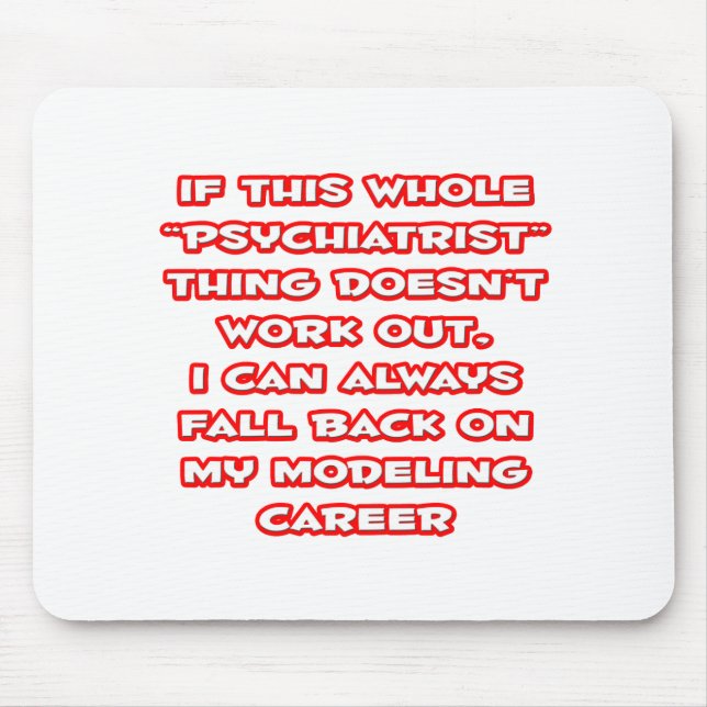 Psykiatrist Humor ... Modelleringskort Musmatta (Framsidan)
