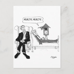 Psykiatrist Tecknad 2199 Vykort