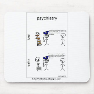 Psykiatritecknad Mousepad Musmatta
