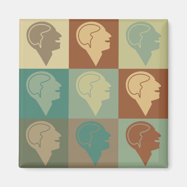 Psykiatry Pop Art Magnet (Framsidan)