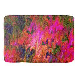 Psykidelisk svart roligt...... badrumsmatta