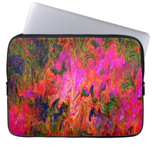 Psykidelisk svart roligt...... laptop fodral