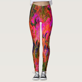 Psykidelisk svart roligt...... leggings