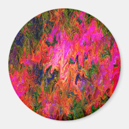 Psykidelisk svart roligt...... magnet