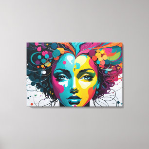 Psykisk abstrakt canvastryck