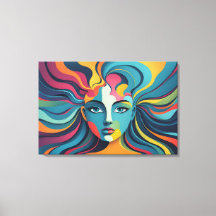 Psykisk abstrakt canvastryck