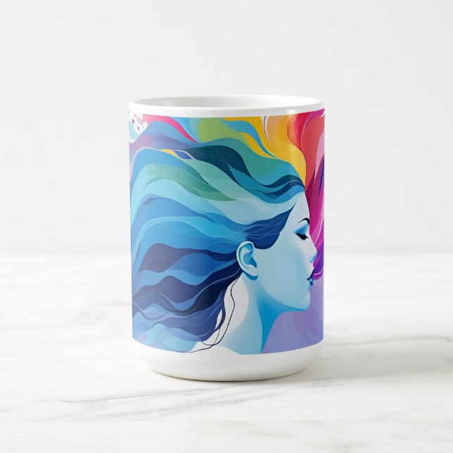 Psykisk abstrakt kaffemugg (Center)