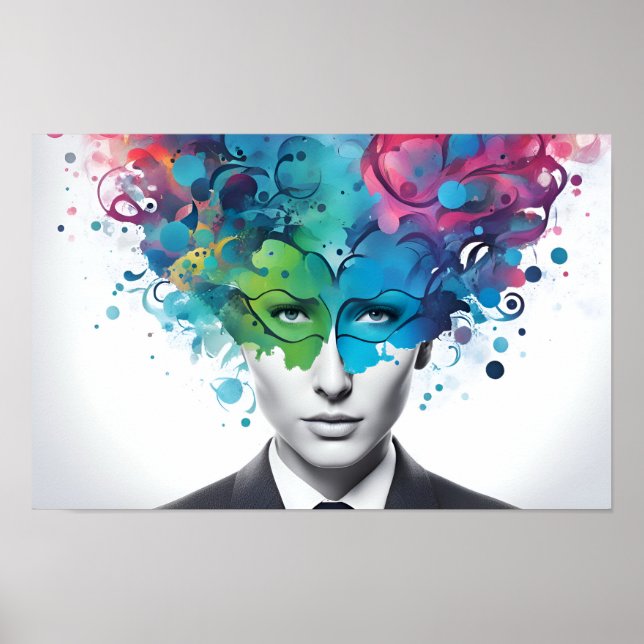 Psykisk abstrakt poster (Framsidan)