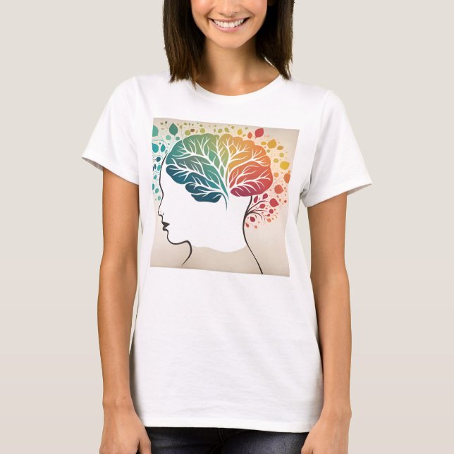 Psykisk abstrakt t shirt (Framsida)