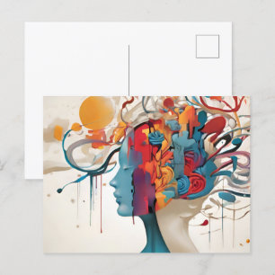 Psykisk abstrakt vykort
