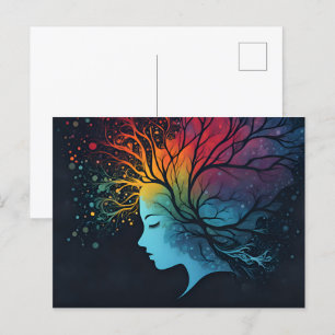 Psykisk abstrakt vykort