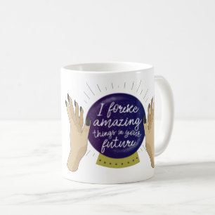 Psykisk fantastisk framtida Magical kristallkula Kaffemugg