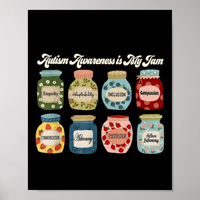 Psykisk hälsa är min Sylt Autism Awareness Neurodi Poster (Framsidan)