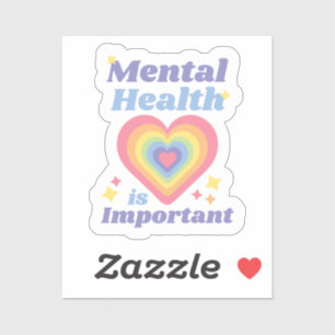 Psykisk hälsa är viktig klistermärken