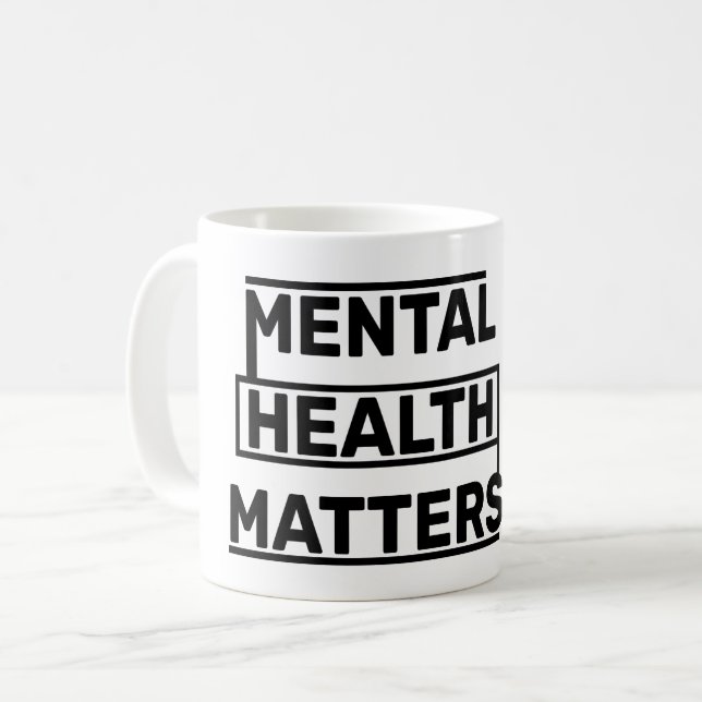 PSYKISK HÄLSA ÄR VIKTIGT KAFFEMUGG (Framsida vänster)