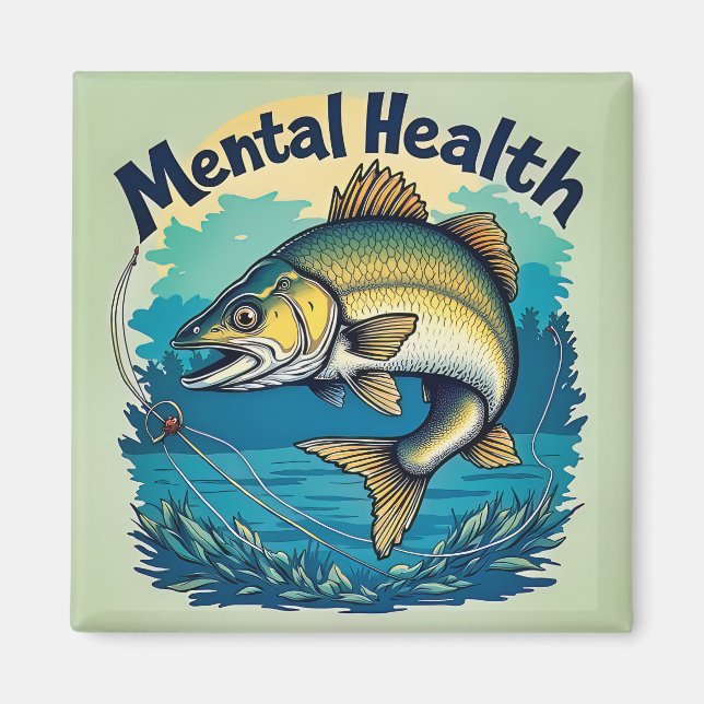 Psykisk Hälsa Är Viktigt Magnet (Framsidan)
