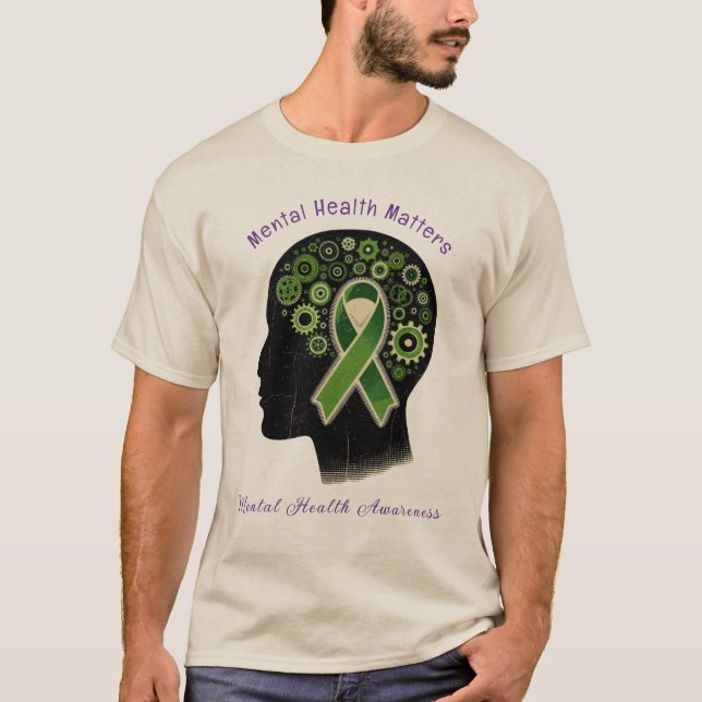 Psykisk Hälsa Är Viktigt – Medvetenhet T-Shirt (Framsida)