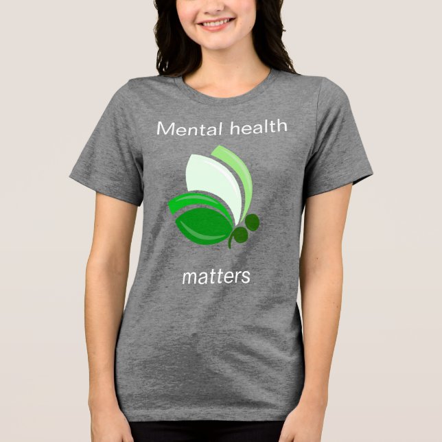 Psykisk Hälsa Är Viktigt T Shirt (Framsida)
