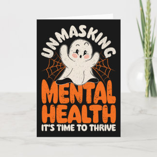 Psykisk hälsa Avmaskar psykisk hälsa Halloween  Kort