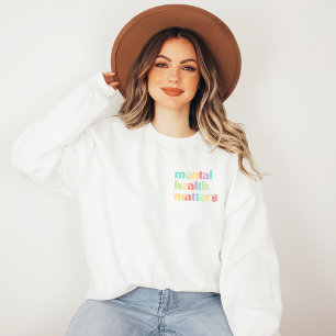 Psykisk hälsa Blandad persika med citattecken T Shirt