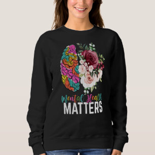 Psykisk hälsa - Blommigt Brain Mental Health A T Shirt