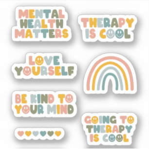 Psykisk hälsa, Cute Mental Health Pack Klistermärken