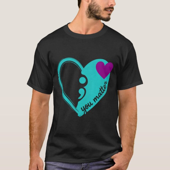 Psykisk hälsa förebyggande bild t shirt (Framsida)