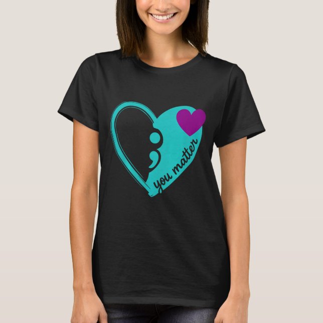 Psykisk hälsa förebyggande bild t shirt (Framsida)