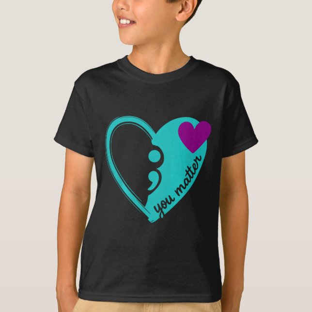 Psykisk hälsa förebyggande bild t shirt (Framsida)