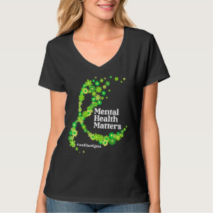 Psykisk hälsa - Grönt Ribbon Mental Health A T Shirt