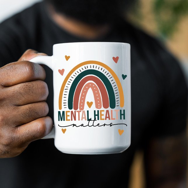 Psykisk hälsa kaffemugg (Mental Health Matters, mental health awareness, mental health, self-care, self-care mug, self care, )