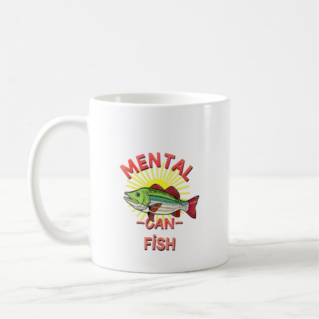 Psykisk Hälsa Krokad på Fiske Kaffemugg (Vänster)