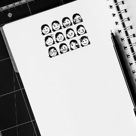 Psykisk hälsa, Kvinnor Mood Emojis, Journal Stämpel