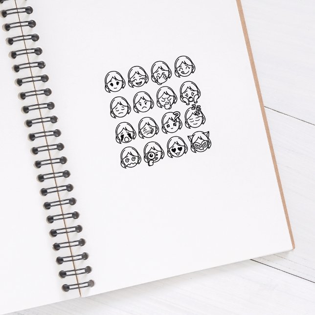 Psykisk hälsa, Kvinnor Mood Emojis, Journal Stämpel (Skapare uppladdad)