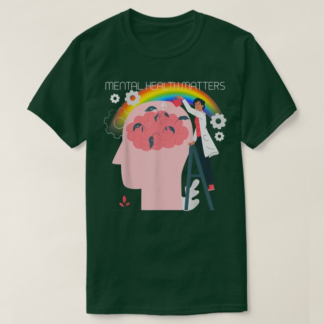 Psykisk hälsa Lgbtq 4485 T Shirt (Design framsida)