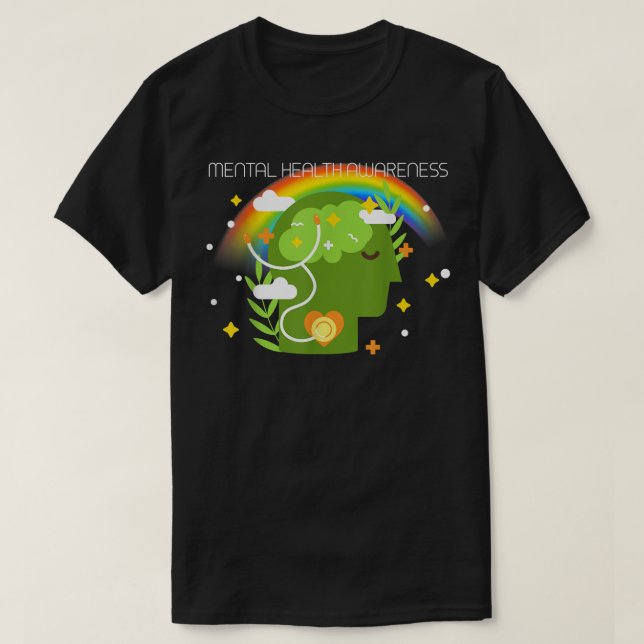 Psykisk hälsa Lgbtq 4487 1991 T Shirt (Design framsida)