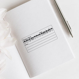 Psykisk hälsa, Man Mood Tracker Emojis, Journal Stämpel