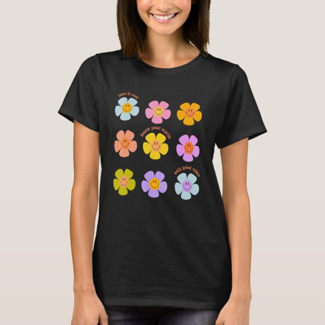 Psykisk Hälsa Medvetenhet Citat Växt Söt Blomma P T Shirt (Framsida)