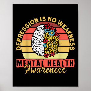 Psykisk hälsa medvetenhet Depression Självmord För Poster