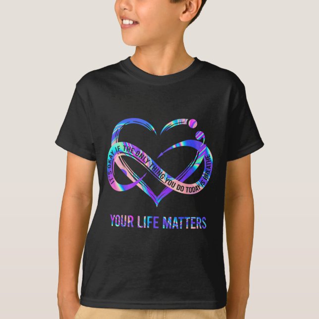 Psykisk hälsa medvetenhet konstverk t shirt (Framsida)