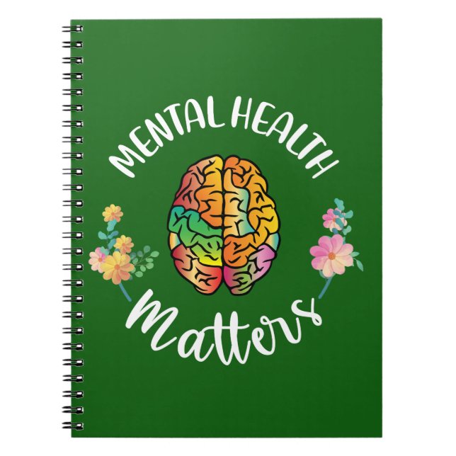 Psykisk hälsa | Medvetenhet om psykisk hälsa Anteckningsbok (Framsidan)