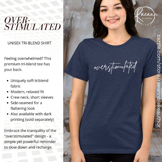 Psykisk Hälsa Medvetenhet Överstimulerad T Shirt (Skapare uppladdad)