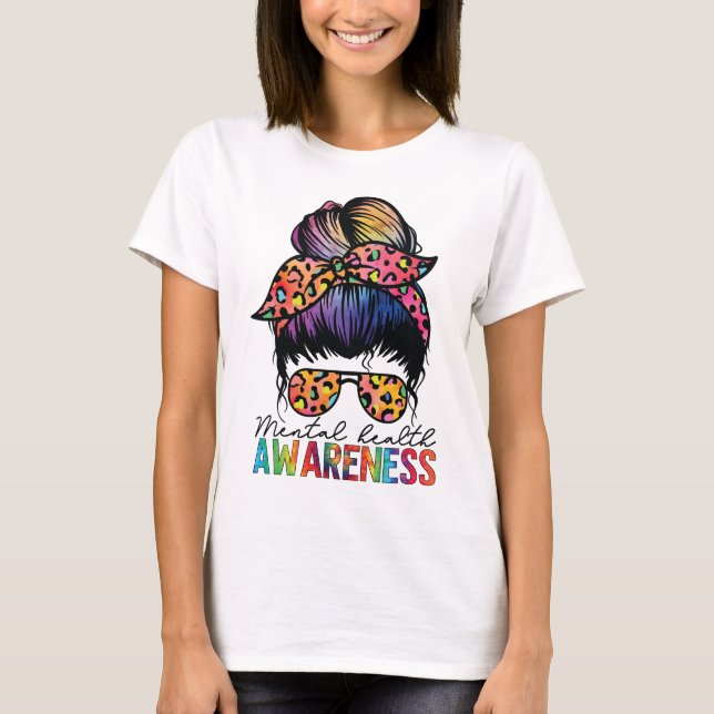 Psykisk Hälsa Medvetenhet T Shirt (Framsida)