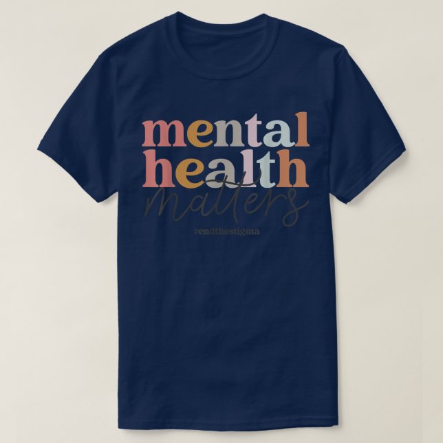 Psykisk hälsa - mentalhälsofrågor 4947 t shirt (Design framsida)